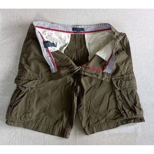 Tommy Hilfiger Men's 40 Outdoor Cargo Pure Cotton Military Green‎ Utility Short